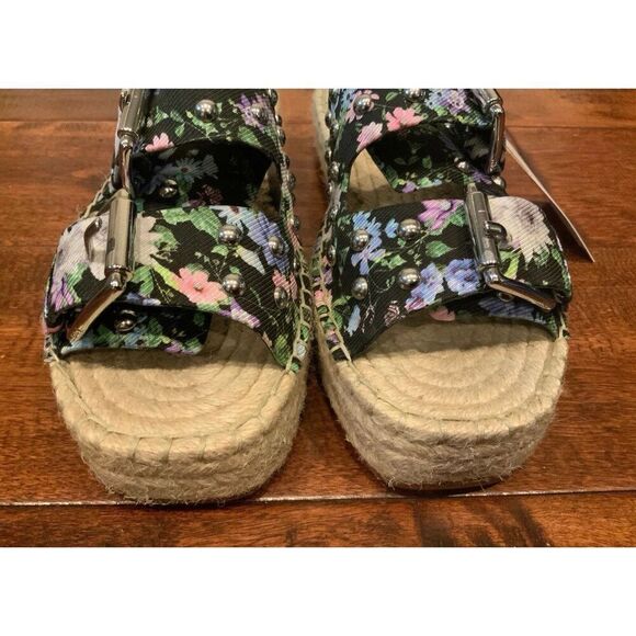 Rebecca Minkoff Multicolor Floral Jodi Studded Espadrille Sandals, Size 6 (US) - Picture 4 of 6